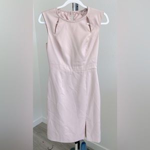 FOREVER 21 Light Pink Shift Dress Sleeveless Short Slit Dress